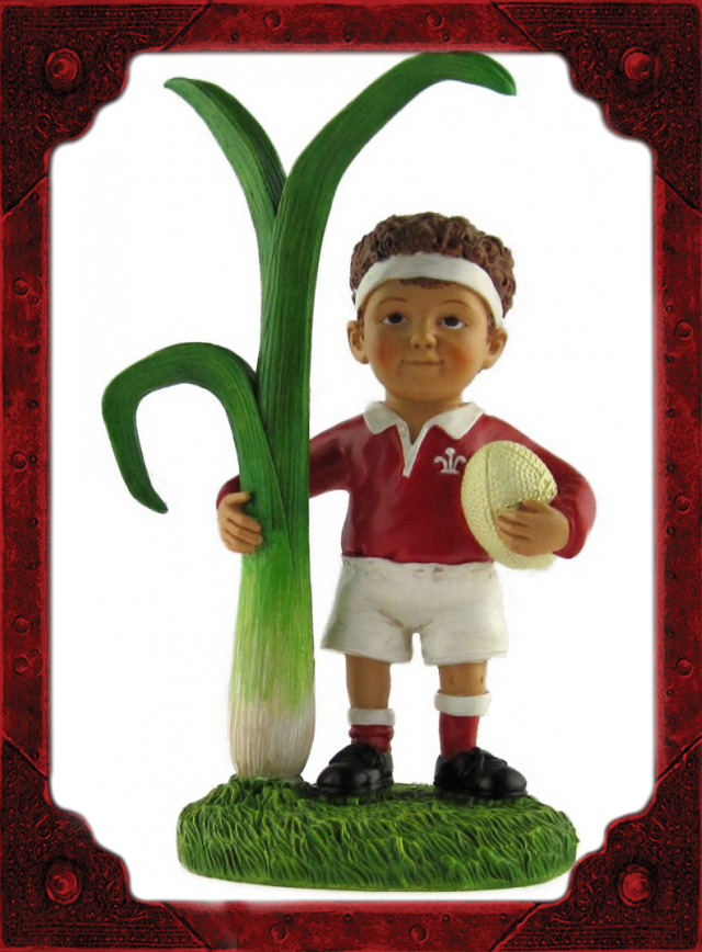 WC0006 Rugby Boy with Leek Model